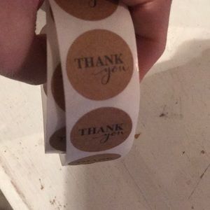 Thank you stickers